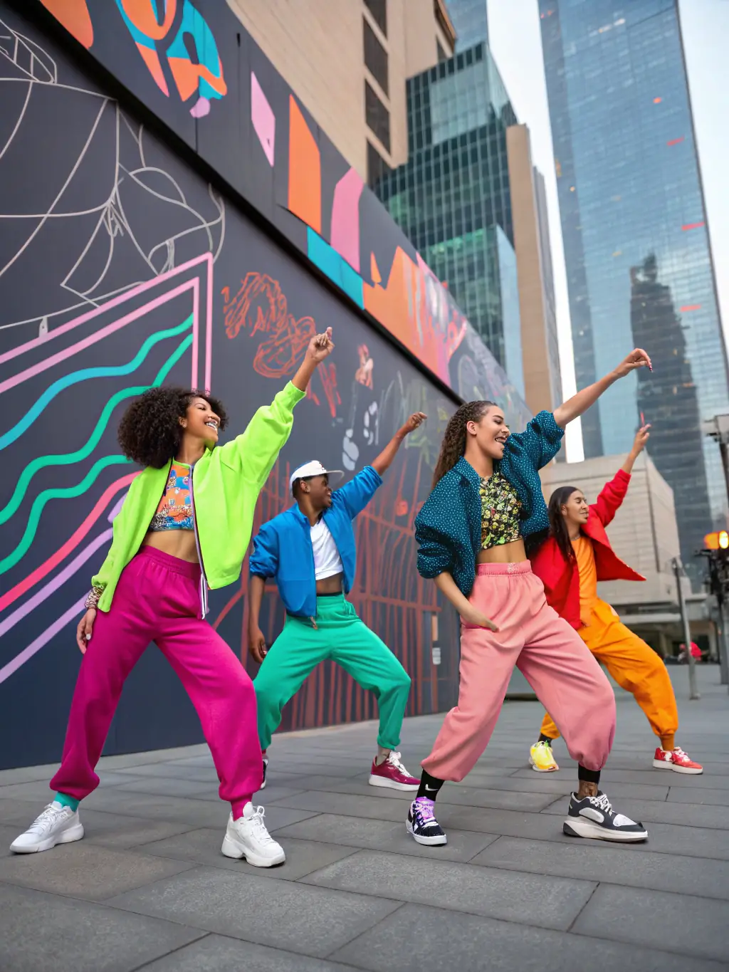 A collage of photos from various EXPLORAPPEUR events, showcasing the diversity of hip-hop culture and the organization's commitment to promoting it. The collage includes images of dance battles, graffiti art, DJ sets, and rap performances.