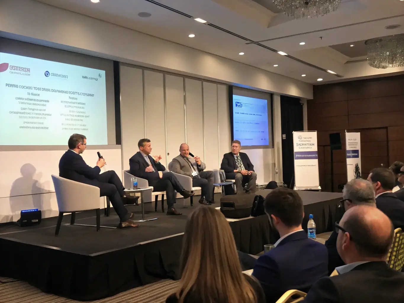 A photo of a panel discussion featuring hip-hop artists and industry experts, discussing the future of hip-hop culture and the challenges faced by emerging artists.